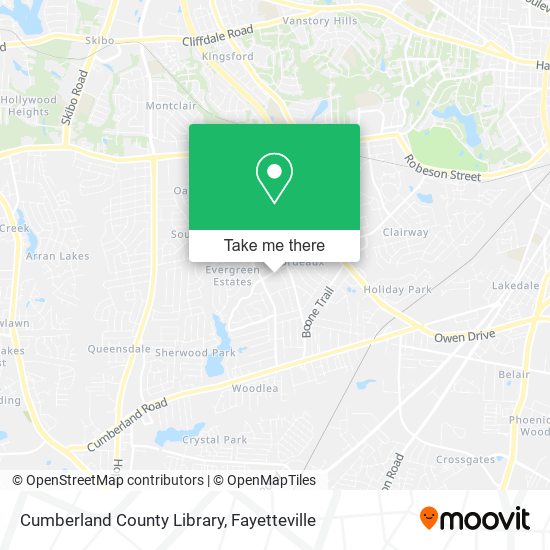 Cumberland County Library map