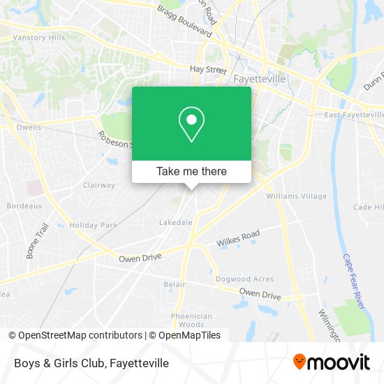 Mapa de Boys & Girls Club