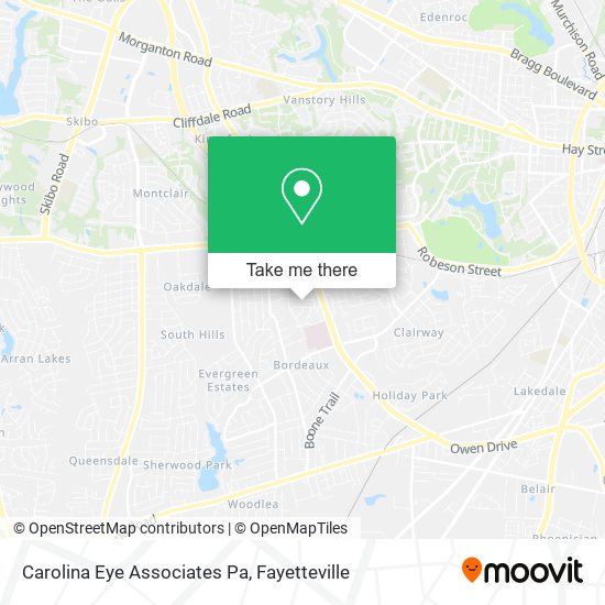 Carolina Eye Associates Pa map