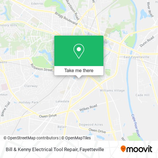 Mapa de Bill & Kenny Electrical Tool Repair
