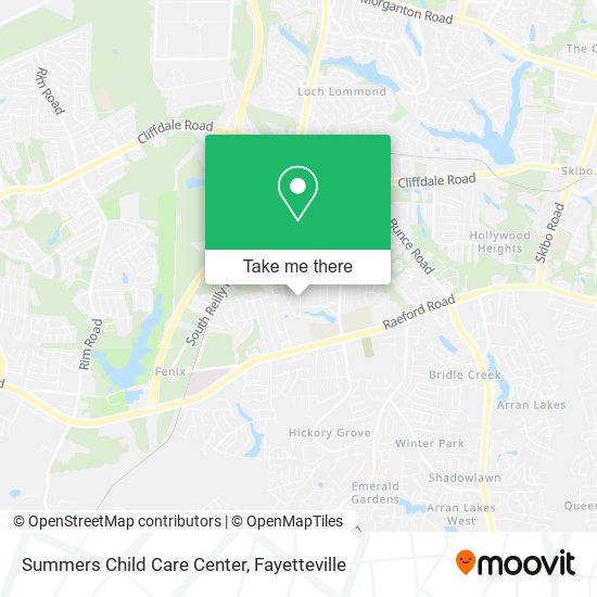 Summers Child Care Center map