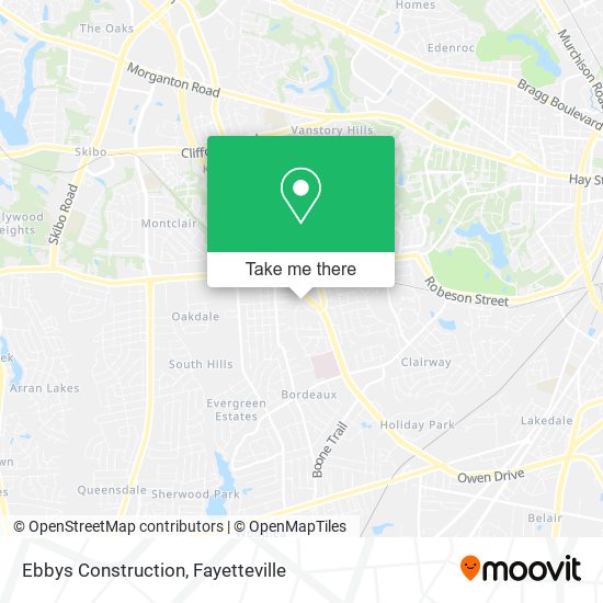 Ebbys Construction map