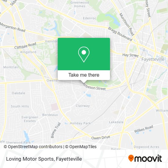 Loving Motor Sports map