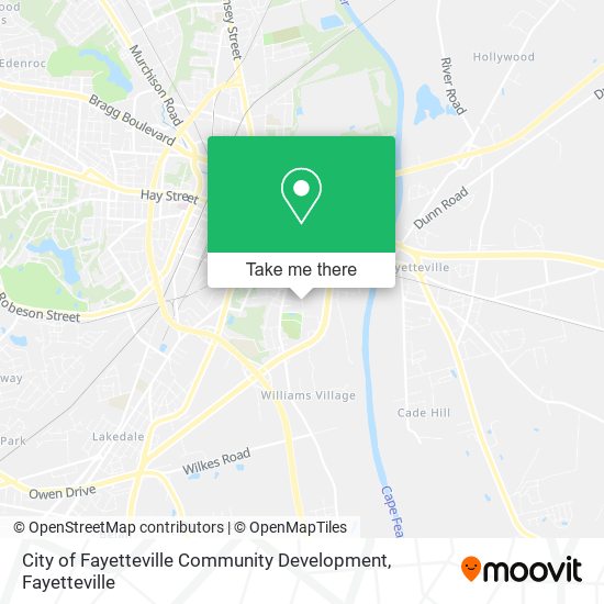 Mapa de City of Fayetteville Community Development