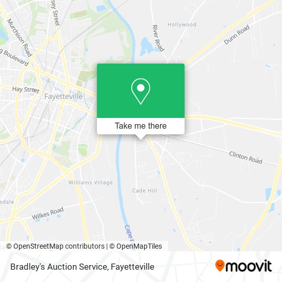 Mapa de Bradley's Auction Service