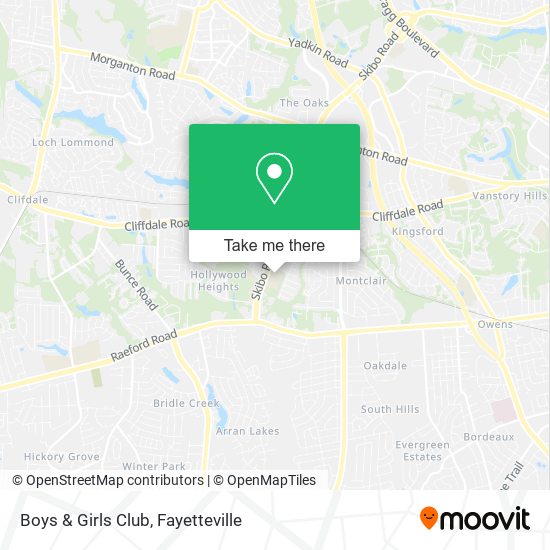 Mapa de Boys & Girls Club