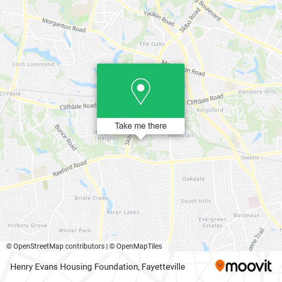 Henry Evans Housing Foundation map