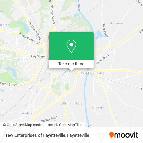 Mapa de Tew Enterprises of Fayetteville