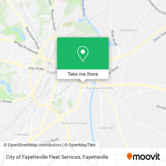 Mapa de City of Fayetteville Fleet Services