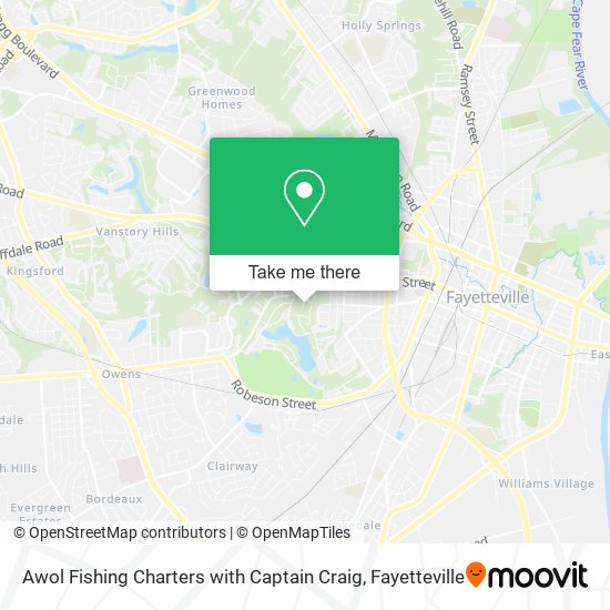 Awol Fishing Charters with Captain Craig map