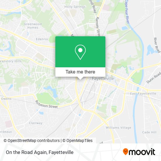 On the Road Again map