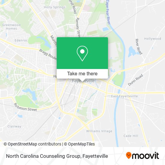 North Carolina Counseling Group map