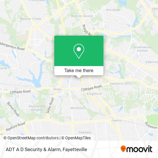 ADT A D Security & Alarm map