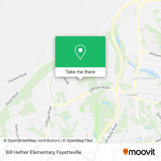 Mapa de Bill Hefner Elementary