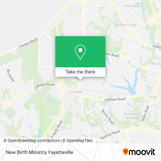 Mapa de New Birth Ministry