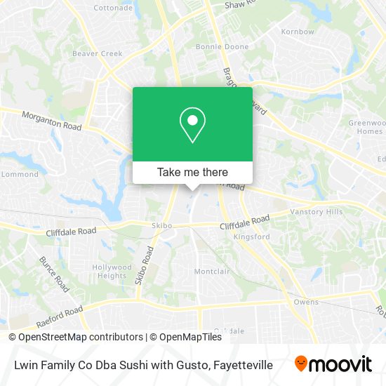 Lwin Family Co Dba Sushi with Gusto map