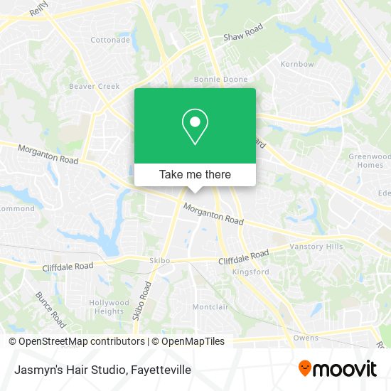 Jasmyn's Hair Studio map
