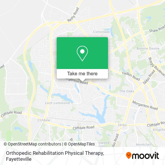 Orthopedic Rehabilitation Physical Therapy map