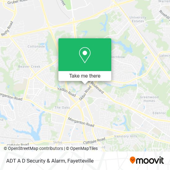 ADT A D Security & Alarm map