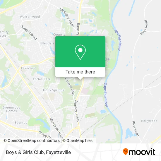 Boys & Girls Club map