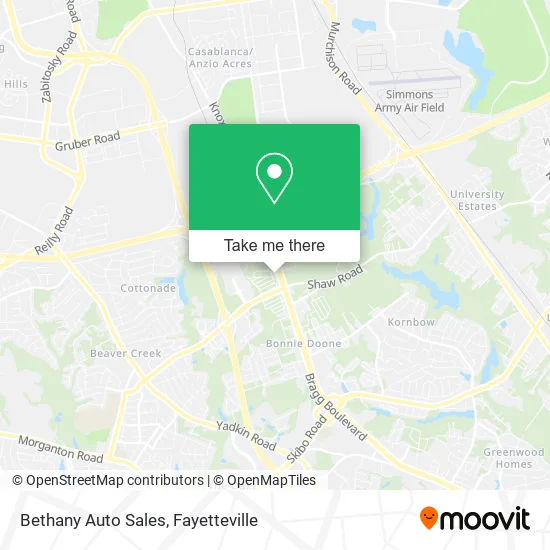 Bethany Auto Sales map