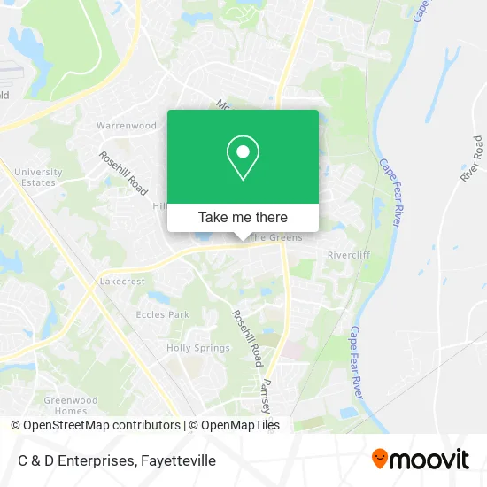 C & D Enterprises map