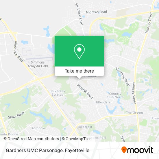 Mapa de Gardners UMC Parsonage
