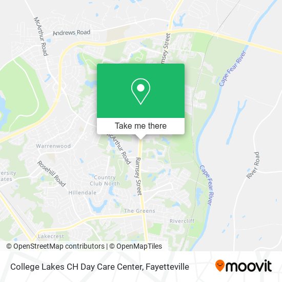 College Lakes CH Day Care Center map