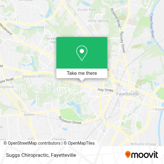 Suggs Chiropractic map