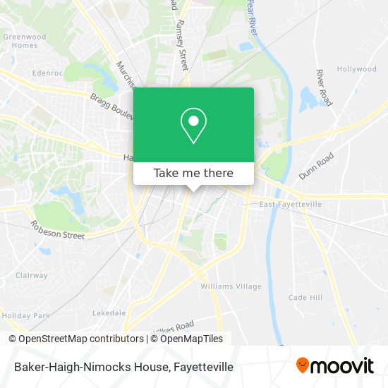 Baker-Haigh-Nimocks House map