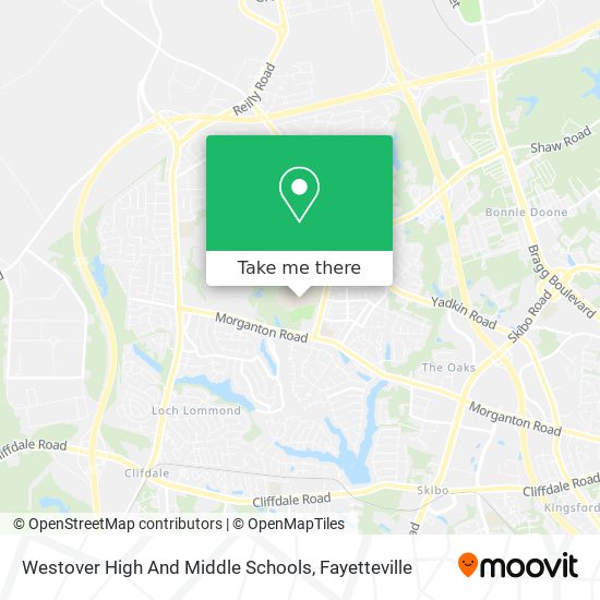 Westover High And Middle Schools map