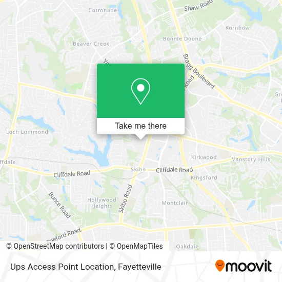Ups Access Point Location map