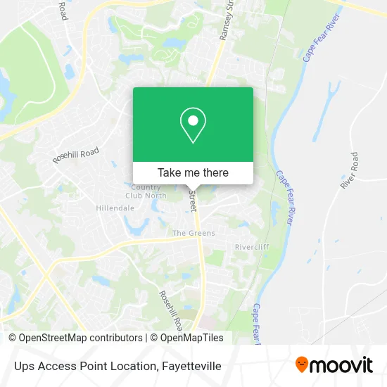Ups Access Point Location map