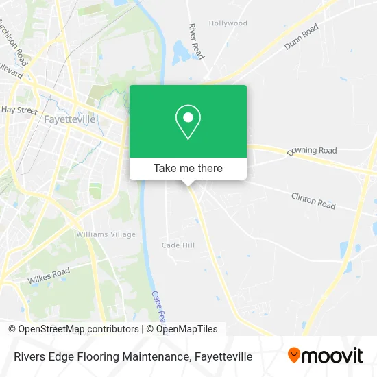 Rivers Edge Flooring Maintenance map