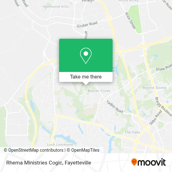 Rhema Ministries Cogic map