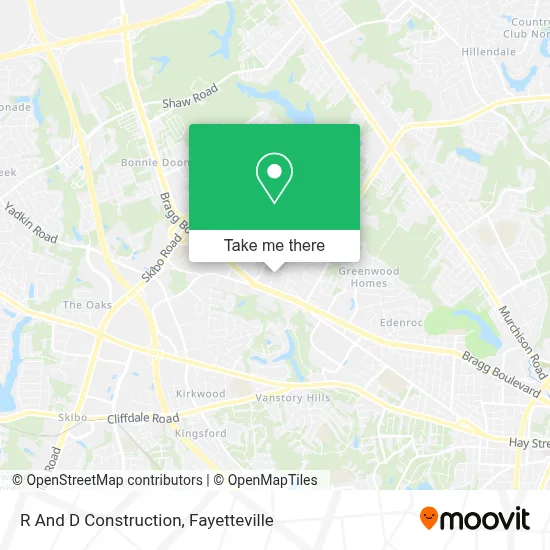 R And D Construction map