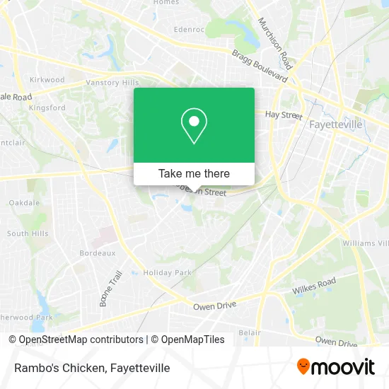 Rambo's Chicken map
