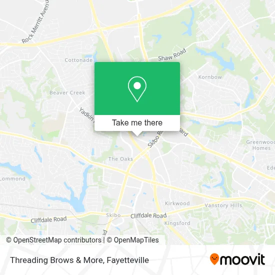 Threading Brows & More map