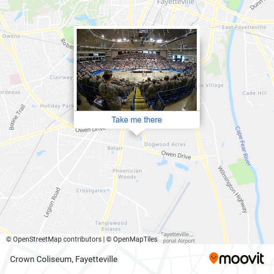Crown Coliseum map