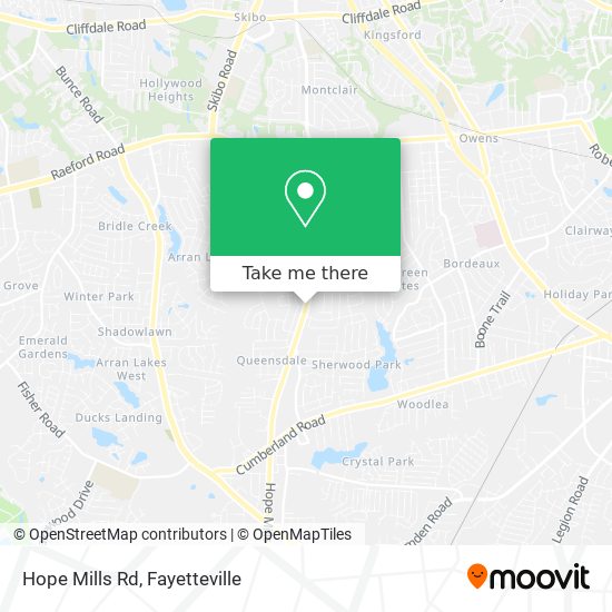 Mapa de Hope Mills Rd