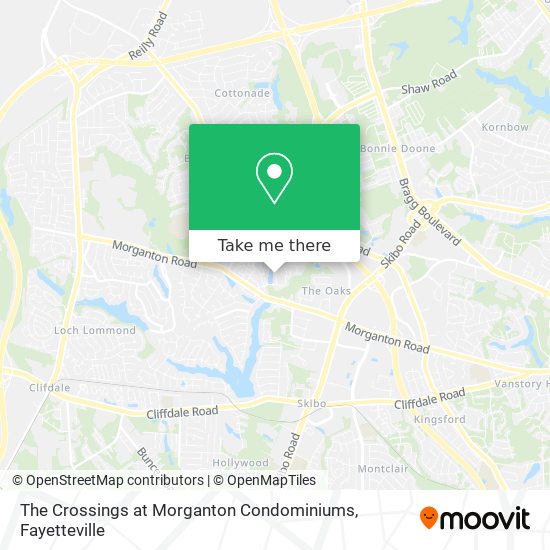 The Crossings at Morganton Condominiums map