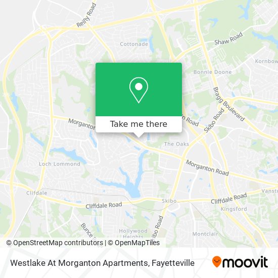 Mapa de Westlake At Morganton Apartments