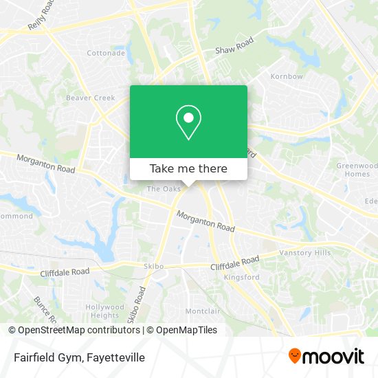 Mapa de Fairfield Gym