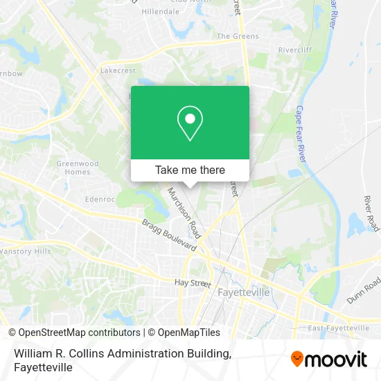 William R. Collins Administration Building map