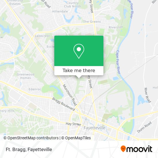 Mapa de Ft. Bragg