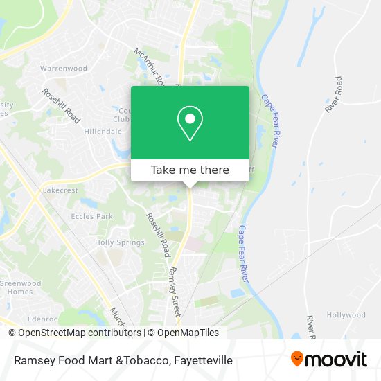 Ramsey Food Mart &Tobacco map