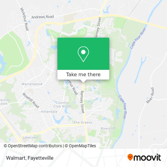 Mapa de Walmart