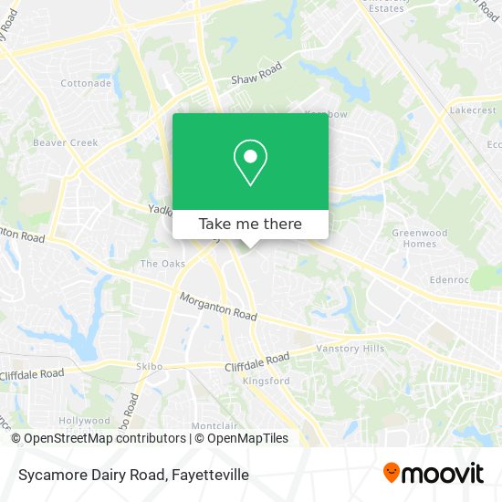Sycamore Dairy Road map