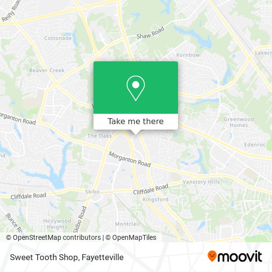 Mapa de Sweet Tooth Shop