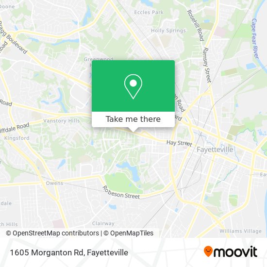 1605 Morganton Rd map